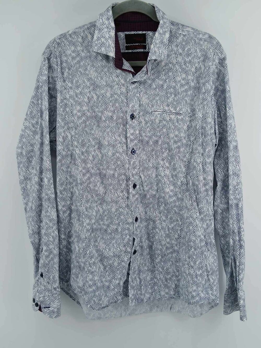Eight X Premium Classic Fit, geometric micro-dot pattern business casual